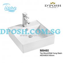Tiara-M8460-Counter Top/Wall Mounted  Ceramic Basin