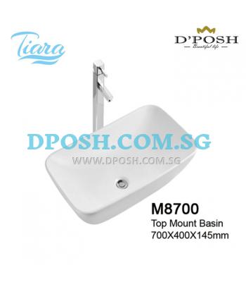 Tiara-M8700-Counter Top Ceramic Basin