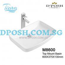 Tiara-M8600-Counter Top Ceramic Basin
