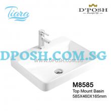 Tiara-M8585-Counter Top/Wall Mounted  Ceramic Basin