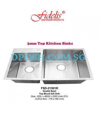 Fidelis-FSD-21501R-Stainless Steel Insert Kitchen Sink