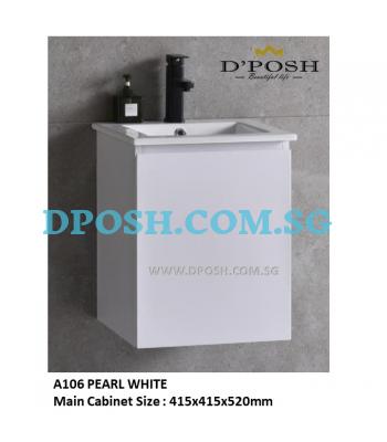 Baron-A106-Stainless Steel Basin Cabinet  ( PEARL WHITE  )