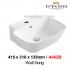 Baron-A462B-Wall Mounted Ceramic Basin