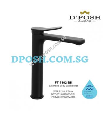 Fidelis FT-7102BK-Basin Mixer Tap ( Matt Black )