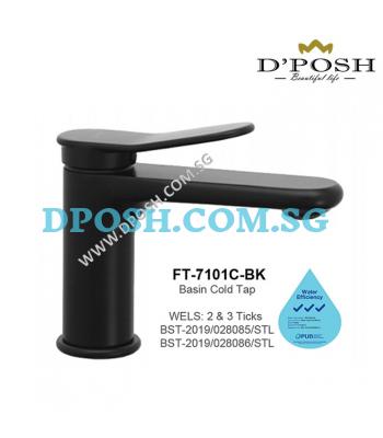 Fidelis FT-7101C-BK-Basin Mixer Tap ( Matt Black )