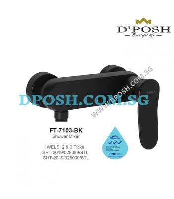 Fidelis FT-7103BK-Shower Mixer Tap ( Matt Black )