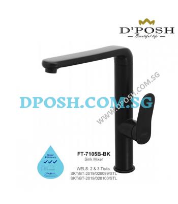Fidelis FT-7105B-BK-Kitchen Sink Mixer Tap ( Matt Black )