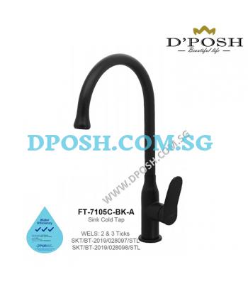 Fidelis FT-7105C-BK-A-Kitchen Sink Cold Tap ( Matt Black )
