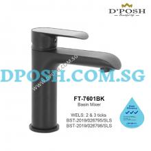 Fidelis FT-7601BK-Basin Mixer Tap ( Matt Black )