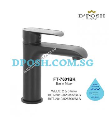 Fidelis FT-7601BK-Basin Mixer Tap ( Matt Black )
