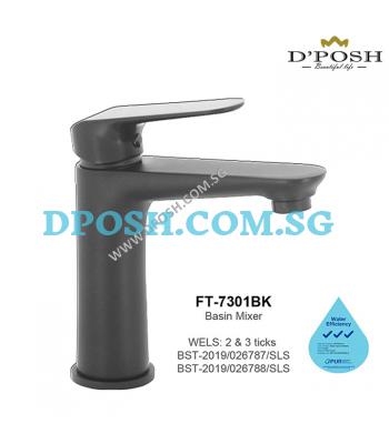 Fidelis FT-7301BK-Basin Mixer Tap ( Matt Black )