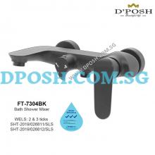 Fidelis FT-7304BK-Bath Mixer Tap ( Matt Black )