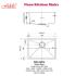 Fidelis-FSD-22212-( NANO COATING ) 1.2mm Stainless Steel Undermount Kitchen Sink Fidelis-FSD-22212-( NANO COATING ) 1.2mm Stainless Steel Undermount Kitchen Sink