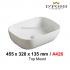 Baron-A426-WB-( White/Black ) Counter Top Ceramic Basin