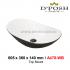 Baron-A478-WB-( White/Black ) Counter Top Ceramic Basin
