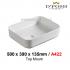 Baron-A422-Counter Top Ceramic Basin