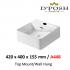 Baron-A448-Counter Top/Wall Mounted  Ceramic Basin