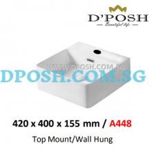 Baron-A448-Counter Top/Wall Mounted  Ceramic Basin