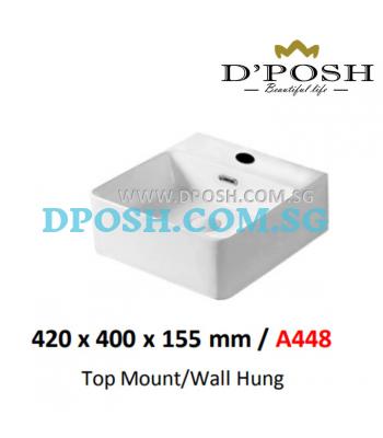 Baron-A448-Counter Top/Wall Mounted  Ceramic Basin