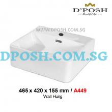 Baron-A449-Counter Top/Wall Mounted  Ceramic Basin