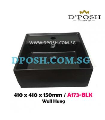 Baron-A173-BLK-( Matt Black ) Counter Top/Wall Mounted  Ceramic Basin