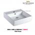 Baron-A064-Counter Top/Wall Mounted  Ceramic Basin