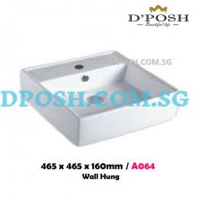 Baron-A064-Counter Top/Wall Mounted  Ceramic Basin