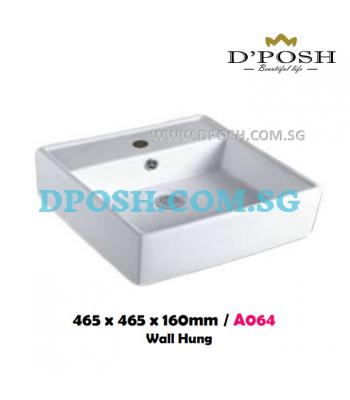 Baron-A064-Counter Top/Wall Mounted  Ceramic Basin