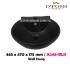 Baron-A248-BLK-( Matt Black ) Counter Top/Wall Mounted  Ceramic Basin