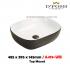 Baron-A419-WB-( White/Black ) Counter Top Ceramic Basin