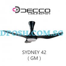 DECCO-Sydney-42'' ( GM ) Ceiling Fan With Remote Control & 18W RGB