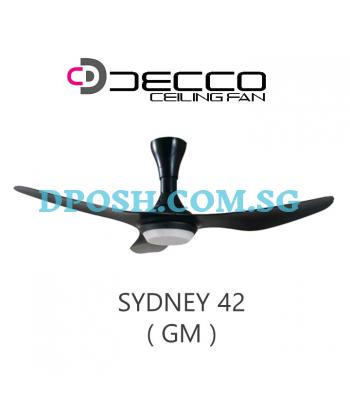 DECCO-Sydney-42'' ( GM ) Ceiling Fan With Remote Control & 18W RGB