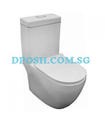 Baron-W-818 One Piece Toilet Bowl ( Rimless )