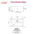 Fidelis-FSD-22214-( NANO COATING ) 1.2mm Stainless Steel Undermount Kitchen Sink Fidelis-FSD-22214-( NANO COATING ) 1.2mm Stainless Steel Undermount Kitchen Sink