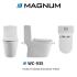 MAGNUM-WC-935 Turbo Tornado Flush One Piece Toilet Bowl MAGNUM-WC-935 Turbo Tornado Flush One Piece Toilet Bowl