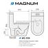 MAGNUM-WC-935 Turbo Tornado Flush One Piece Toilet Bowl MAGNUM-WC-935 Turbo Tornado Flush One Piece Toilet Bowl