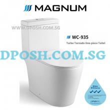 MAGNUM-WC-935 Turbo Tornado Flush One Piece Toilet Bowl