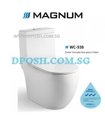 MAGNUM-WC-938 Turbo Tornado Flush One Piece Toilet Bowl
