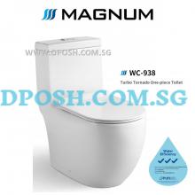 MAGNUM-WC-938 Turbo Tornado Flush One Piece Toilet Bowl