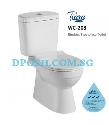 Tiara-WC-208 Two Piece Toilet Bowl