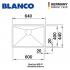 BLANCO Quatrus R15 600-IU + BLANCO MILA L-SPOUT Sink Mixer Tap