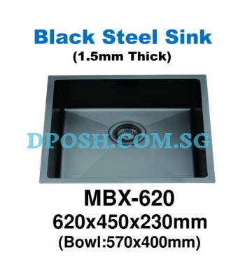 Monic-MBX-620-1.5mm Handmade Stainless Steel Undermount Kitchen Sink