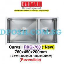 CARYSIL-RXQ-760-1.2mm Handmade Stainless Steel Undermount Kitchen Sink 