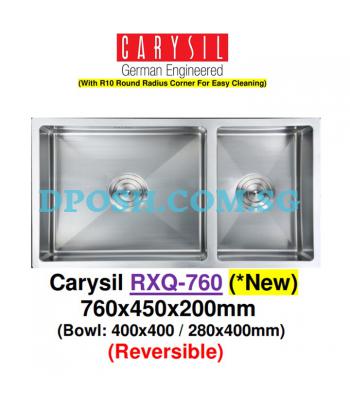 CARYSIL-RXQ-760-1.2mm Handmade Stainless Steel Undermount Kitchen Sink