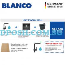 BLANCO ETAGON 500-U with BLANCO LINUSN Mixer Tap ( Normal )