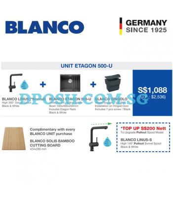 BLANCO ETAGON 500-U with BLANCO LINUSN Mixer Tap ( Normal )