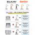 ELKAY-EC-41406 or EC-6545 with  Damixa Silhouet Sink Mixer Tap ( ALL FIVE COLOR )