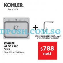 KOHLER-ALEO #580 Sink with KOHLER-ALEO Mixer Tap