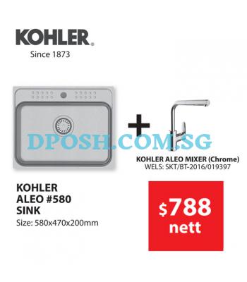 KOHLER-ALEO #580 Sink with KOHLER-ALEO Mixer Tap