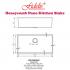 Fidelis-FSD-22626HC-( Honeycomb Nano ) Stainless Steel Undermount Kitchen Sink 